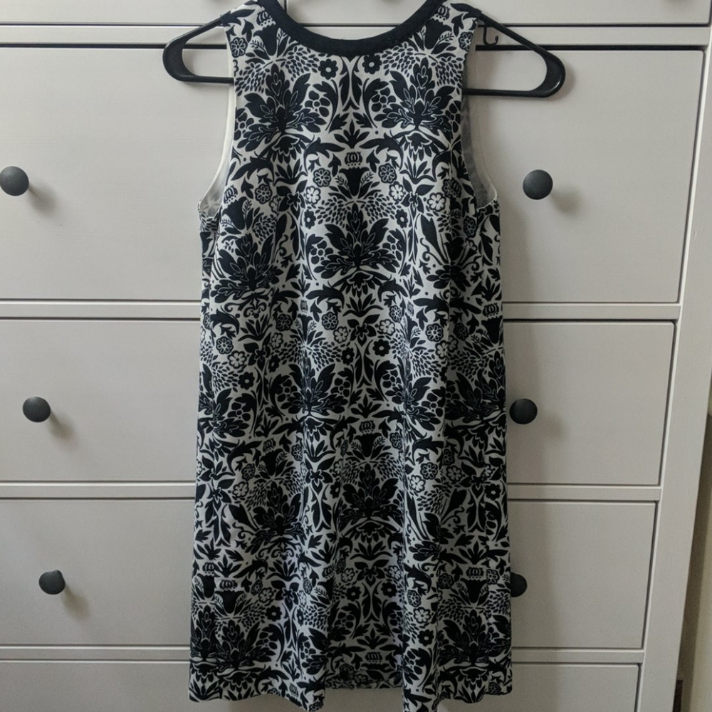 LOFT XSP blue-white floral summer dress - great co